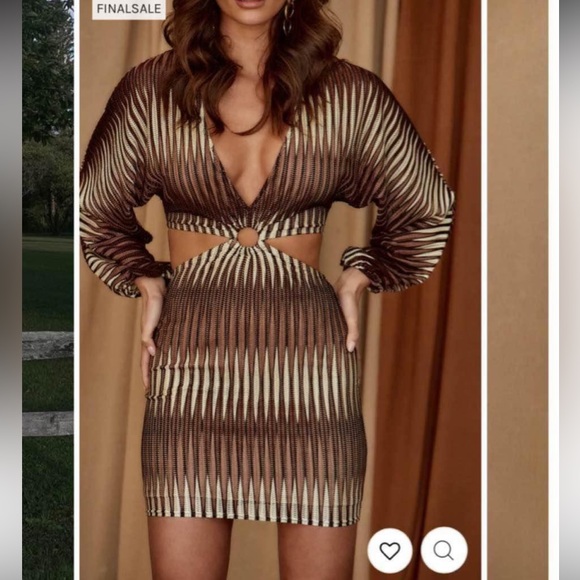 12th Tribe 'Free Bird Long Sleeve Mini Dress' - brand new with tags - Picture 2 of 3